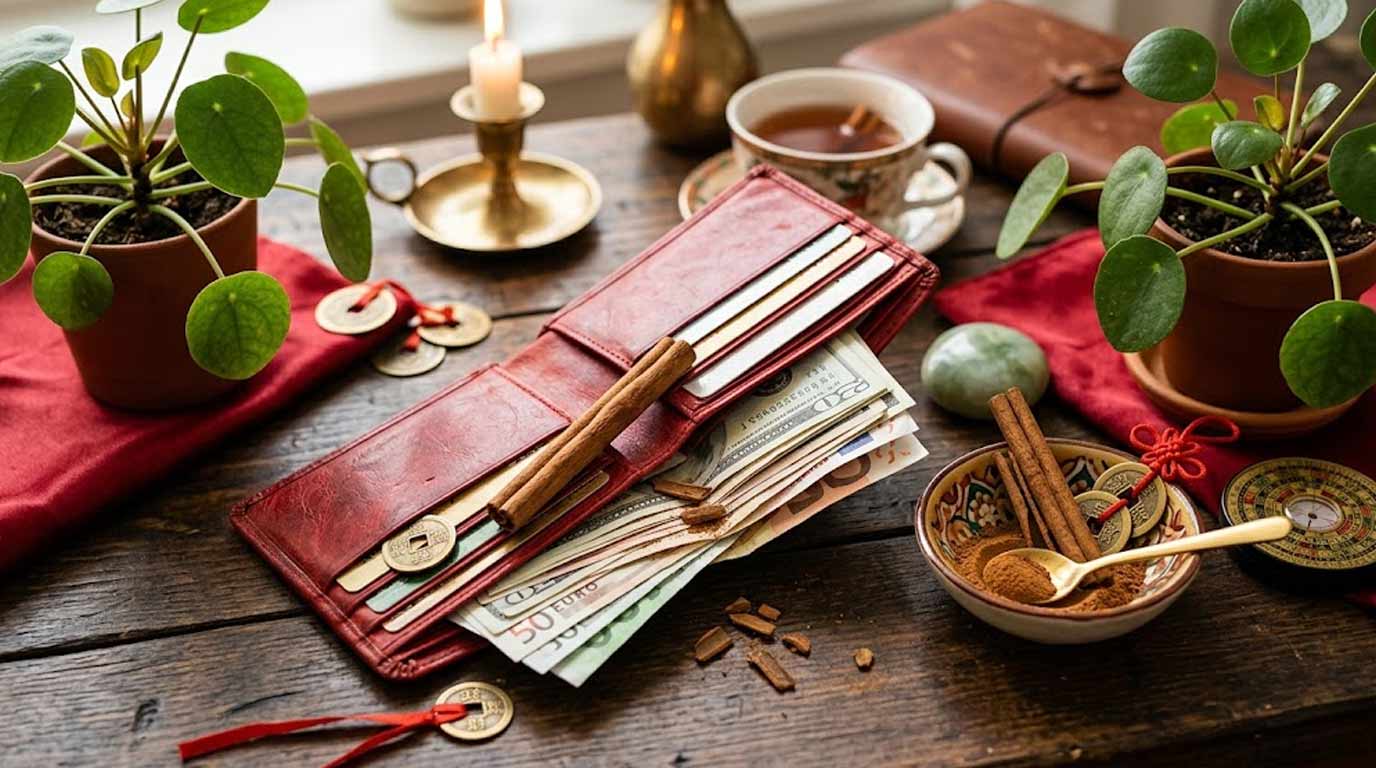 دارچین در کیف پول | فنگ شویی برای جذب پول